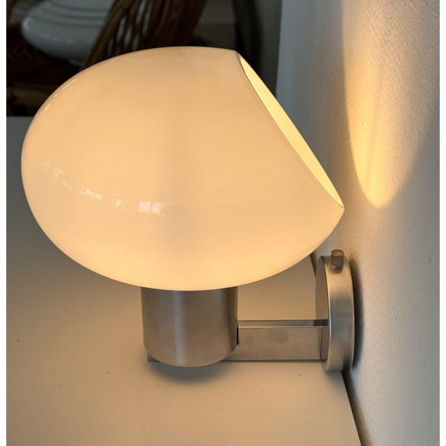 Mid-Century Modern Mid-Century Modern Italian Wall Sconces in Murano Glass and Chrome from Fontana Arte, 1970s, Set of 2 For Sale - Image 3 of 18