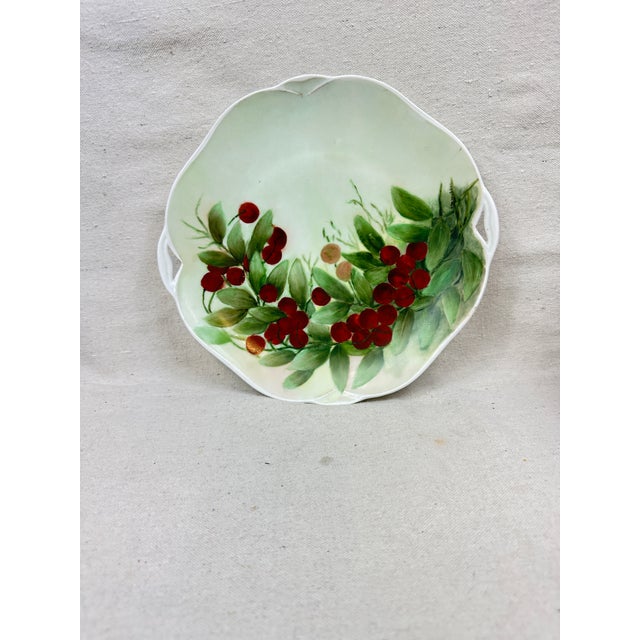 1980s Vintage Cherry Small Platter For Sale - Image 5 of 8