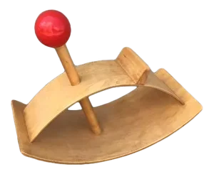 Mid Century Original "Rocking Beauty" Creative Playthings Wooden Rocking Horse