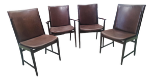 Vintage Chairs by Kai Lyngfeldt Larsen for Soren Wiladsen, Denmark, 1960s, Set of 4