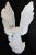 Monumental Italian White Glazed Terra Cotta Eagle Sculpture Circa 1960s For Sale - Image 4 of 17