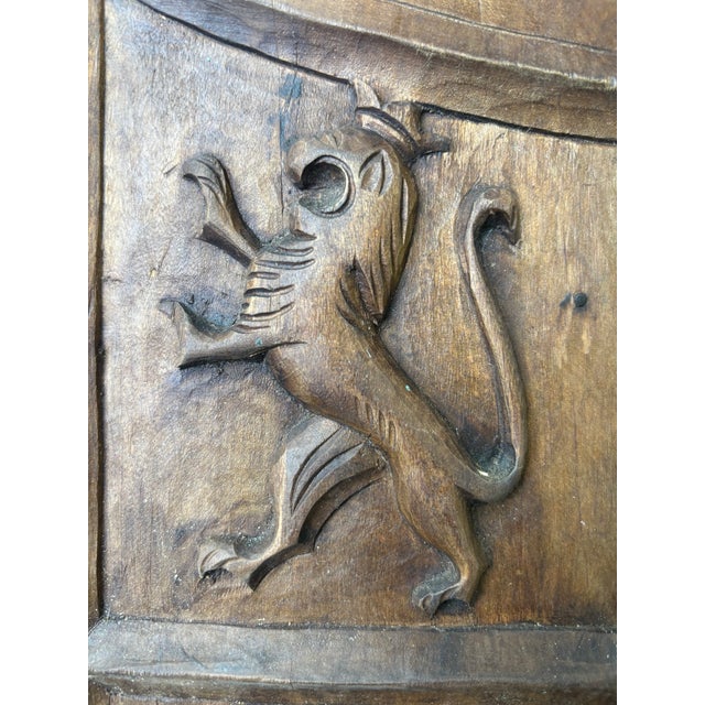 Early 20th Century Carved Spanish Toledo Hapsburg Dynasty Coat of Arms For Sale - Image 5 of 11