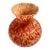 Vintage Murano Style Maestri Vetrai" Azzurra Italy Orange Vase For Sale