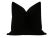 Pair of beautiful custom-made luxury mohair pillows in a caviar colorway. Meticulously handcrafted with serged interior...