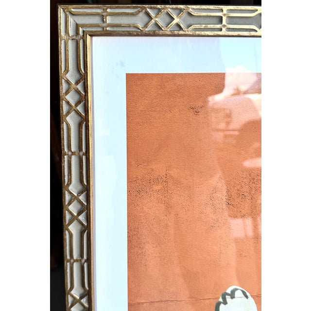 Dana Gibson Large Framed Orange Tiger Print For Sale - Image 9 of 9