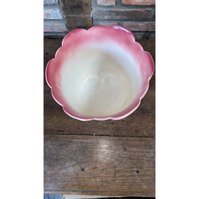 Majolica Flowers Cache Pot Keller & Guerin Saint Clement, Circa For Sale - Image 4 of 5