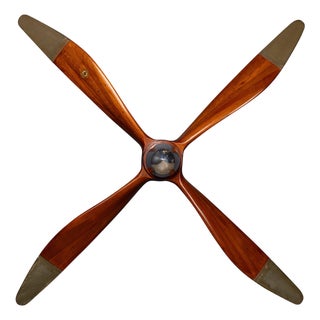 Antique WWI British R.A.F. Fe8 Fighter Plane Four-Blade Propeller, 1916 For Sale
