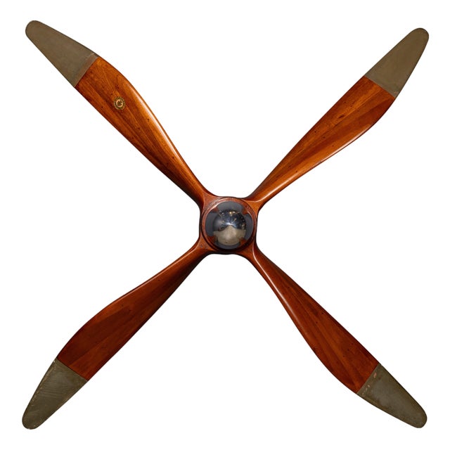 Antique WWI British R.A.F. Fe8 Fighter Plane Four-Blade Propeller, 1916 For Sale