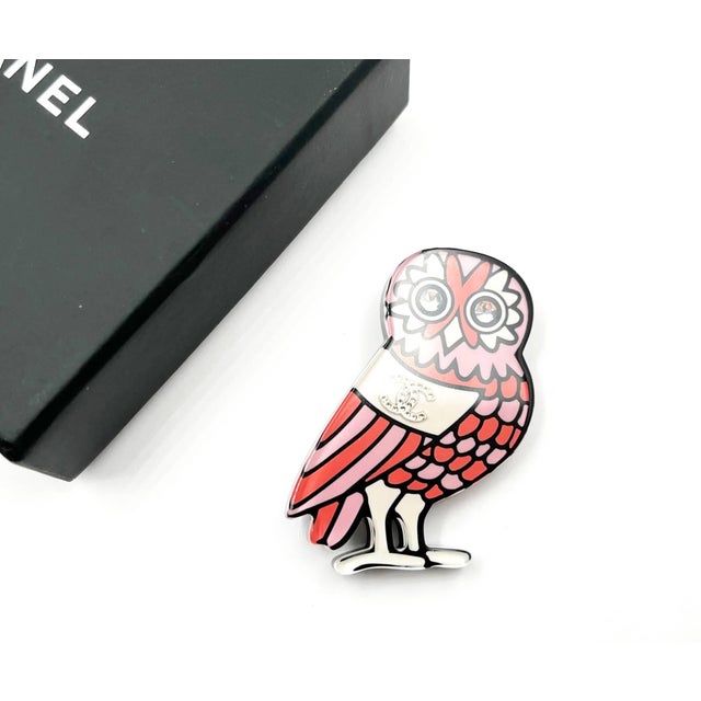 Chanel Pink Owl Resin Brooch *Marked 18 *Made in France *Comes with original box -Approximately 1.5" x 2.25" -Very chic...