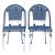 California Side Chair, Set of 2 - Navy/Navy For Sale