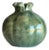 Petite Pomegranate Bud Vase | Dark Green, Made in Italy For Sale