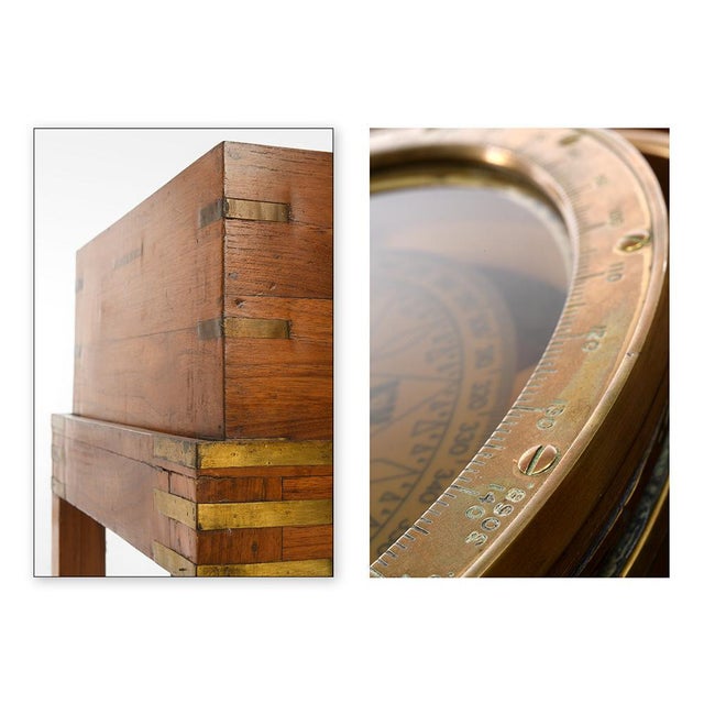 Road Compass Wooden Table by B.Cooke & Son ltd For Sale - Image 3 of 8