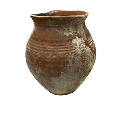 Antique Hungarian Folk Art Pottery For Sale - Image 4 of 5