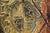 Burnt Orange Van Hoople Family Crest Mid Century Modern Textured Painting on Board Framed For Sale - Image 8 of 9