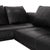 Prime Time Corner Sofa in Black Leather and Chrome from Walter Knoll / Wilhelm Knoll For Sale - Image 5 of 18
