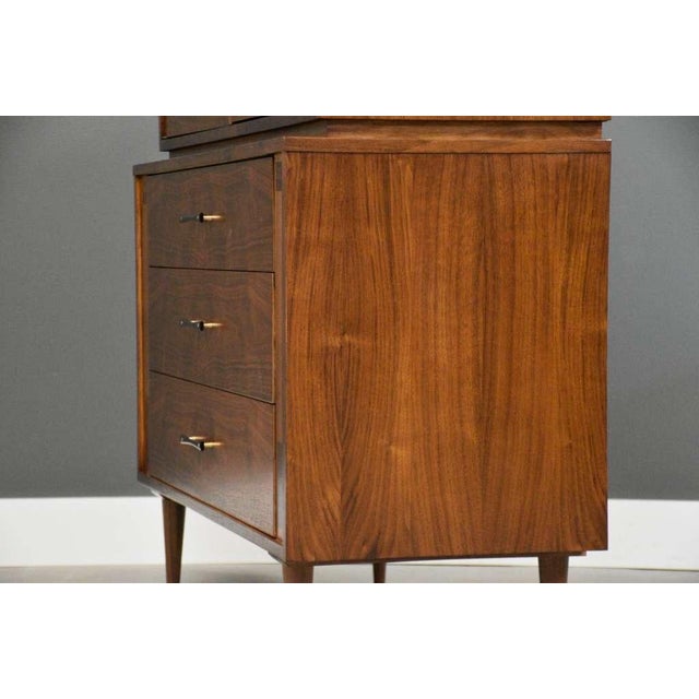 1960s Refinished Walnut Tall Dresser by Kroehler Furniture For Sale In Boston - Image 6 of 14