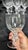 Set of 6 Beautiful Crystal Lalique wine glasses, in excellent shape