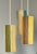 Original condition Mid Century Modern 3-light hardwired hanging ceiling fixture, circa 50’s 60’s. This piece features,...
