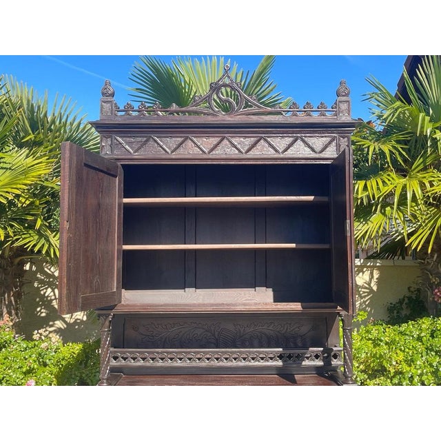 Gothic Dining Cabinet, 1900s For Sale - Image 6 of 9