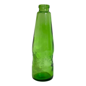 Vintage Early 20th Century Schweppes Green Glass Bottle Embossed With the Royal British Warrant Lion Crest