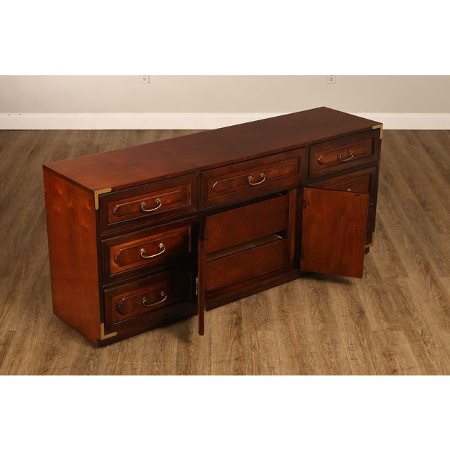 Bernhardt Vintage Campaign Style Door Chest For Sale In Philadelphia - Image 6 of 18