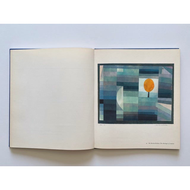 Teal Paul Klee " Watercolors Drawings Writings " Vintage 1969 Lithograph Print Mid Century Modernist Hardcover Art Book For Sale - Image 8 of 18