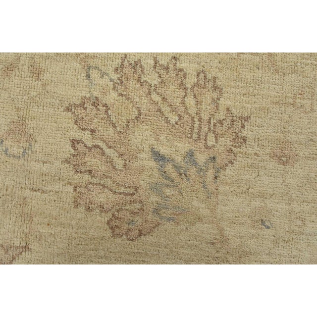 Ziegler Rug 6’1” X 6’4” Beige Wool Traditional Hand-Knotted Oriental Carpet For Sale - Image 4 of 13