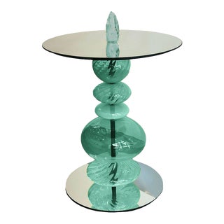 Abacus Verdigris Accent Table For Sale