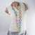 1980s David Spada Space Age Multicolor Aluminum Extra-Long Necklace For Sale - Image 5 of 11