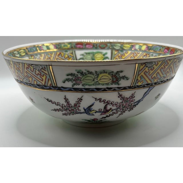 Chinese Chinese Famille Rose Porcelain Bowl, Rooster Motif For Sale - Image 3 of 7