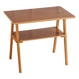Mid-Century Modern Side Table in Beechwood, 1960s For Sale
