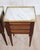 Mid 20th Century Pair of French 20th Century Louis XVI Style Marble-Top Bedside Tables For Sale - Image 5 of 9