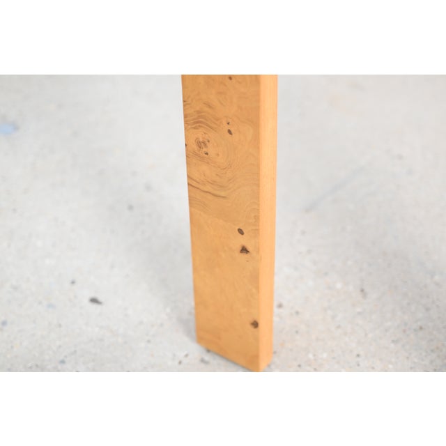 Henredon Scene Two Burl Wood Console Table | Newly Refinished For Sale - Image 16 of 18