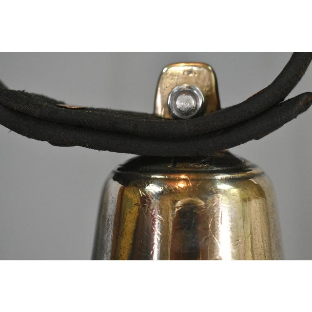 Metal Pyrenees Mountain Cow Bell in Brass, 1920s For Sale - Image 7 of 11