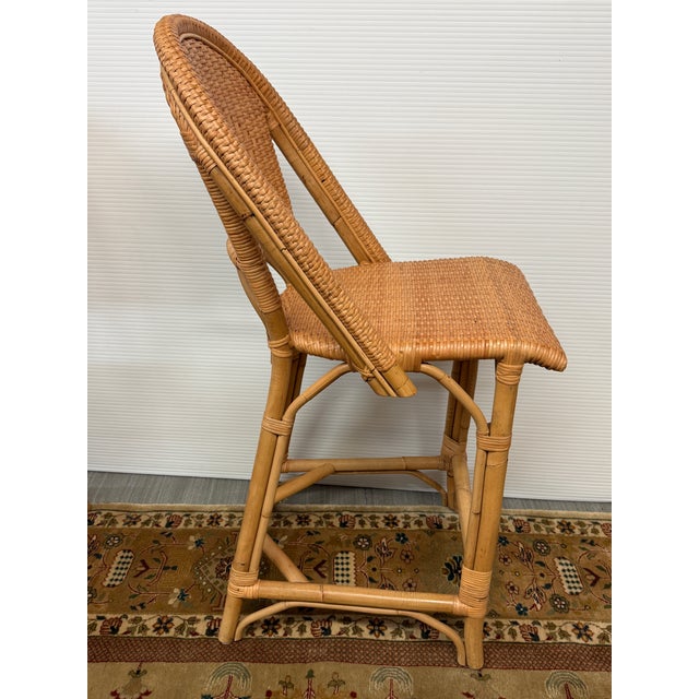 Tan Serena & Lily Sunwashed Rivera Rattan Counter Stools, Pair For Sale - Image 8 of 12