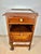 Exceptional Renaissance oak tea trolley cabinet featuring richly carved decoration, a glass inset top, side storage...