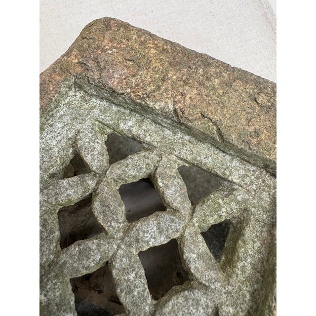 Mid-Century Granite Hand-Carved Kasugo Style Garden Ornament For Sale - Image 4 of 14