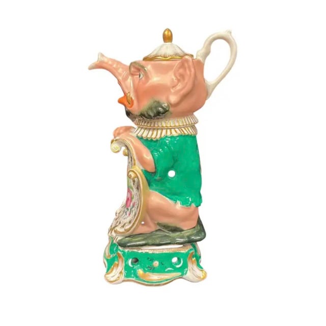Rococo Russian Imperial Porcelain Teapot With Stove Night Light For Sale - Image 3 of 16