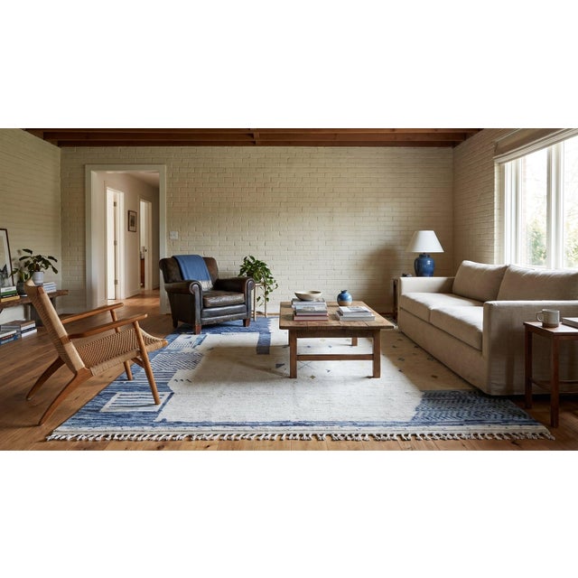 9x13 Gray Hand-Knotted Wool Deconstructed Geometry Tribal Modern Carpet Rug For Sale - Image 14 of 14