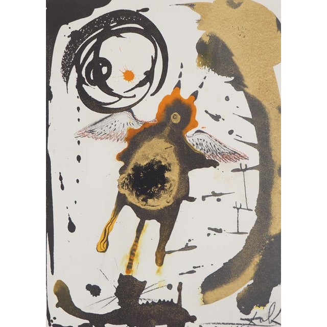 Salvador DALI (1904-1989) Biblia Sacra: The Creation of the Birds, 1967 Color lithograph Signed in the plate On Vellum 35...