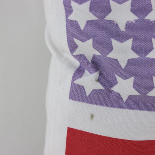 Distressed Americana Flag Pillow For Sale In New York - Image 6 of 9