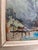 Oil on canvas: Jacques Van Den Bussche, or more precisely, panel on hardboard, Montmartre Flower Market, wooden frame...