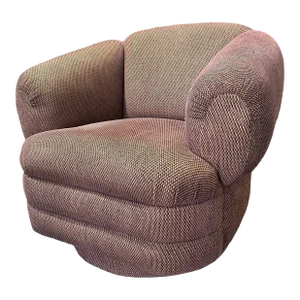 1980s Vladimir Kagan for Directional Attributed Swivel Lounge Chair