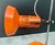 1970s Orange Lacquered Metal and Chrome Desk Lamp, 1970 For Sale - Image 5 of 11