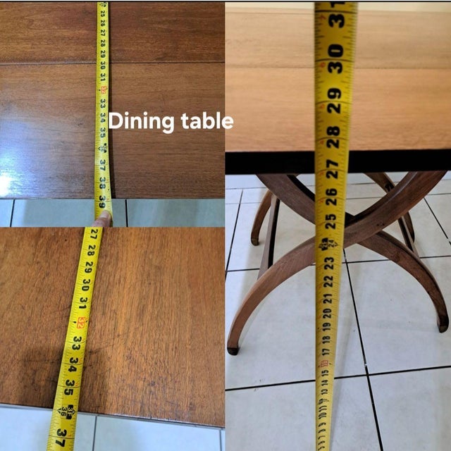 MCM Adjustable Elevator Table Coffee to Dining Solid Wood Drop Leaf X‑Frame Base For Sale - Image 9 of 10