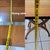 MCM Adjustable Elevator Table Coffee to Dining Solid Wood Drop Leaf X‑Frame Base For Sale - Image 9 of 10