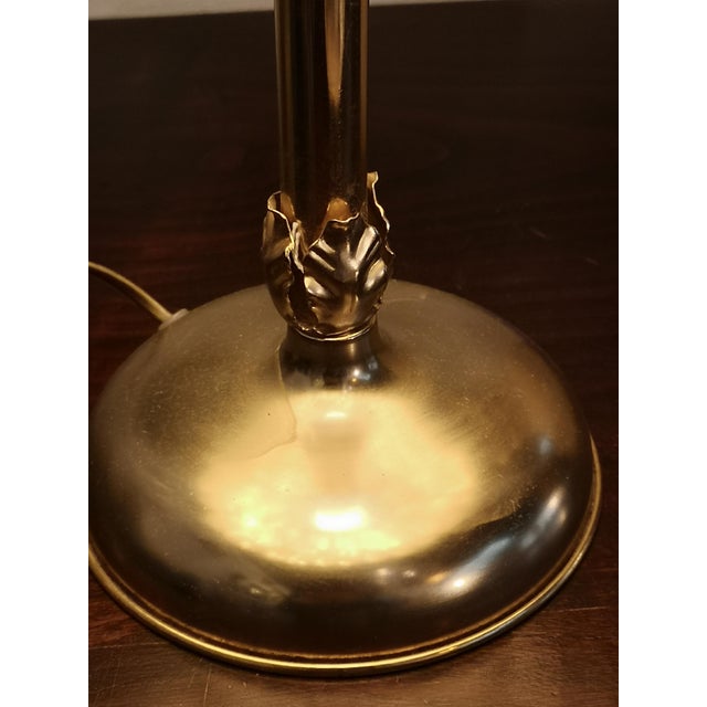 1970s Gold Leaves Table Lamp, 1970s For Sale - Image 5 of 7