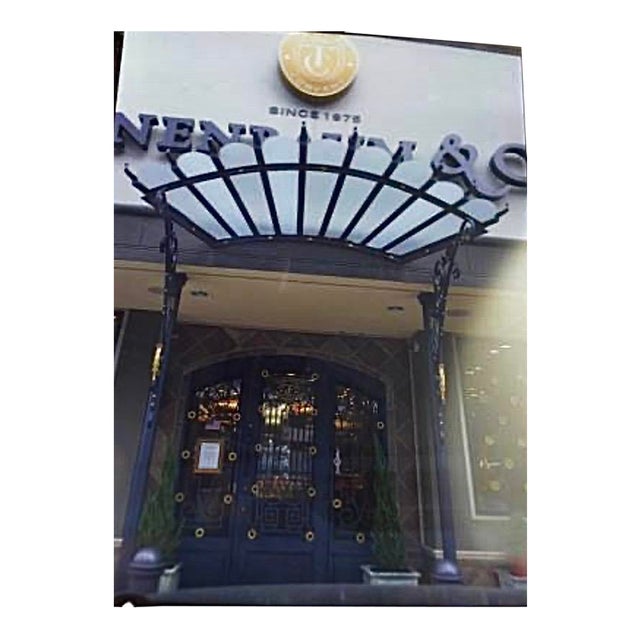 French Antique Glass Awning For Sale