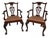 Late 20th Century English Traditional Chippendale Mahogany Armchairs - A Pair For Sale