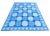 Handmade Cotton Area Rug Vegetable Dyed Sky Blue and White Vista Rug-8'x10' For Sale - Image 9 of 11